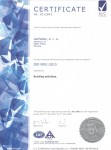 Certificate ISO 9001:2015 - building activities