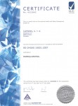 Certificate BS OHSAS 18001:2007 - building activities